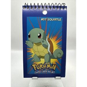 Nintendo Pokémon #07 Squirtle Miniature Notebook Memo Pad - Discontinued 1999